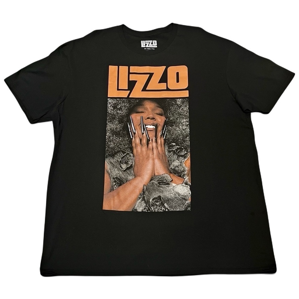 Lizzo Portrait T-Shirt Black Size 2XL Streetwear R&B Pop Fandom Licensed